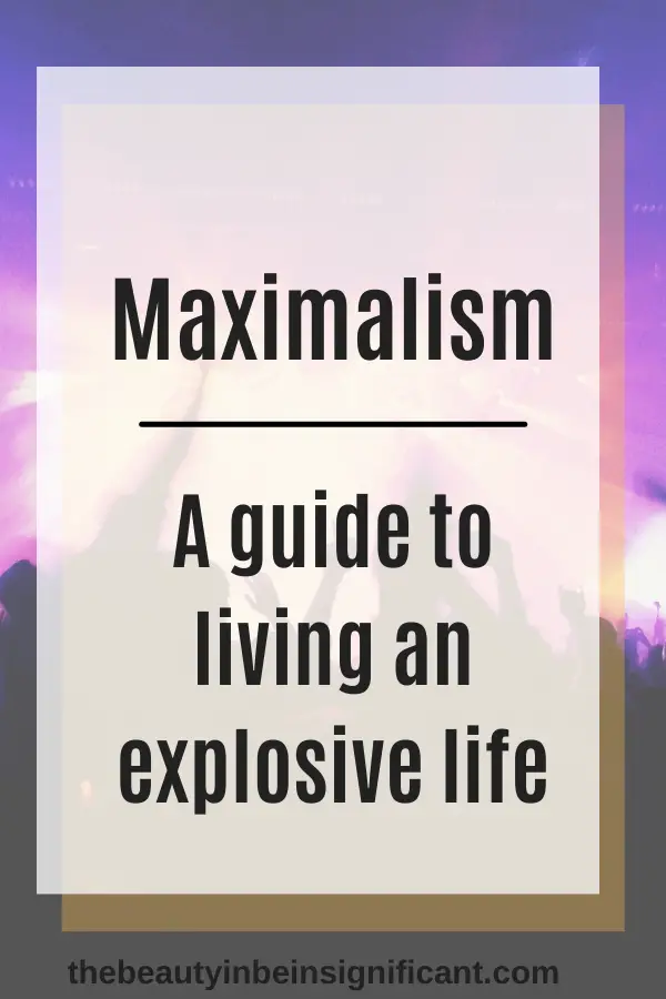 maximalism - explosive life