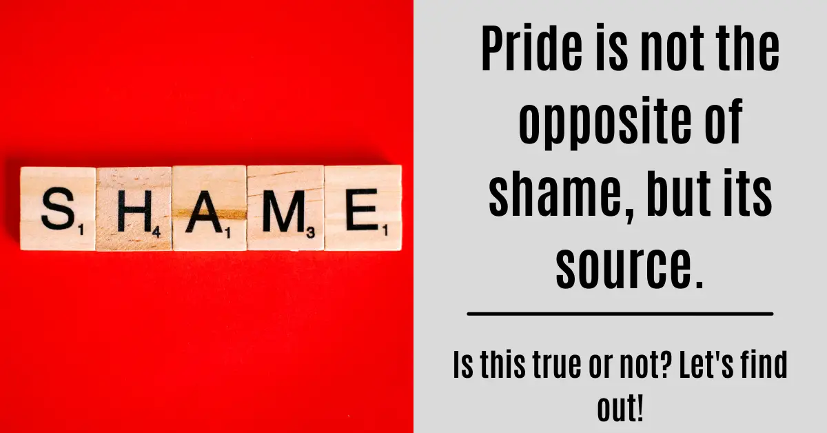pride is not the opposite of shame title pin