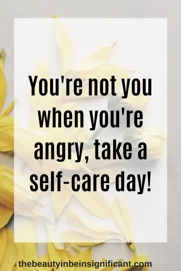 signs you need a self-care day