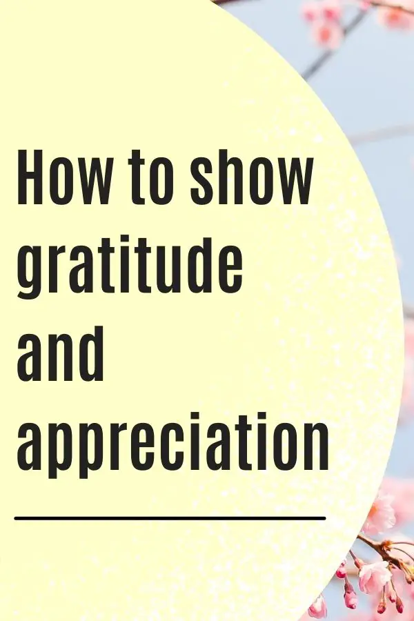 gratitude and appreciation