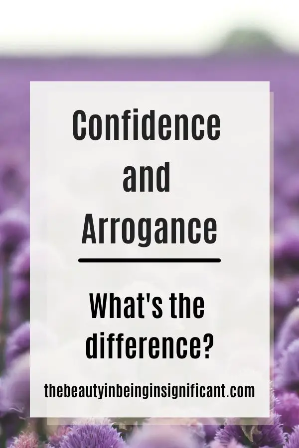 confidence and arrogance