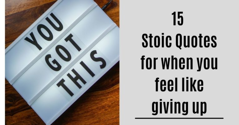 15 Stoic quotes for when you feel like giving up