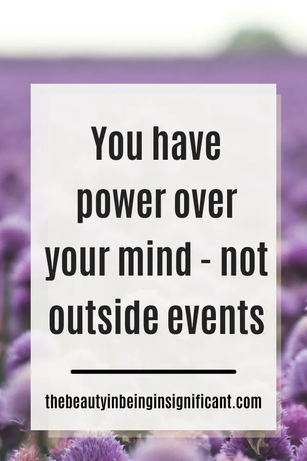 You have power over your mind main pin